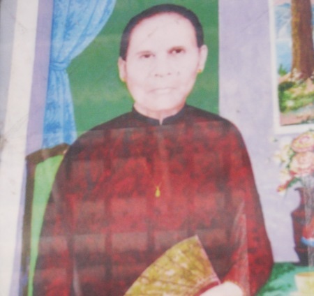 Bà Lê Thị Sảnh (má Tư)- người đã gửi tặng Bác Hồ cây vú sữa vào năm 1954.