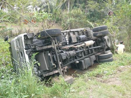 Hiện trường vụ tai nạn.