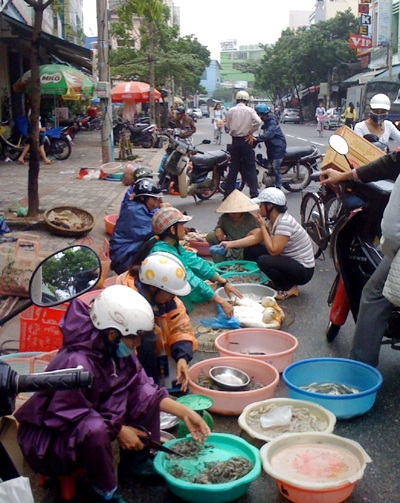 "Vấn nạn" chợ tự phát ở thành phố xanh  - 2