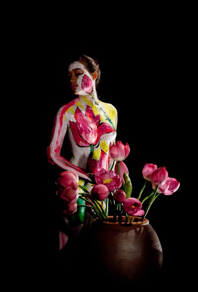 Thổi hồn sen vào body art - 1 Thổi hồn sen vào body art - 1