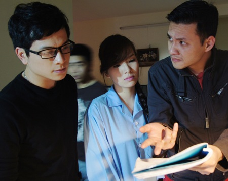 Đan Lê lần đầu tiên đóng phim của chồng - 2 Đạo diễn Khải Anh chỉ đạo diễn xuất cho Đan Lê, Danh Tùng