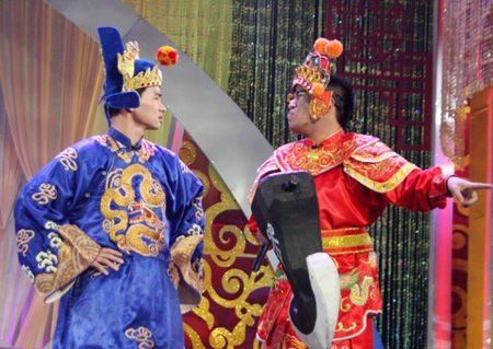 Minh Quân đã có một vai diễn khá duyên trong Táo quân năm nay