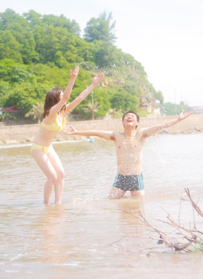 Vi Cầm, Trung Hiếu lãng mạn, tình cảm trong quá trình tham gia bộ phim