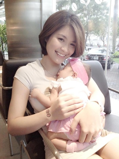 Bích Huyền tạm dừng đóng phim, dành thời gian chăm sóc con gái Amanda