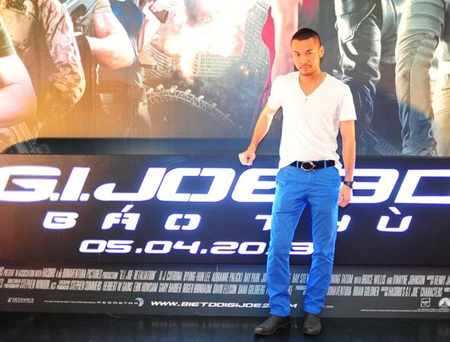 Người mẫu Doãn Tuấn và diễn viên Quỳnh Nga cũng tham gia buổi ra mắt phim tối 1/4