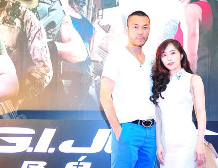 Người mẫu Doãn Tuấn và diễn viên Quỳnh Nga cũng tham gia buổi ra mắt phim tối 1/4