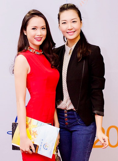 Á hậu Thùy Trang đến ủng hộ người đẹp Vũ Ngọc Anh