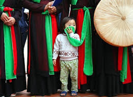 Bức Người quan họ của tác giả Nguyễn Phương Hoa