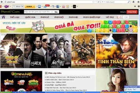 Xiết chặt luật bản quyền với tác phẩm điện ảnh - 2 Các trang phim xuất hiện như nấm mọc sau mưa cũng là một đe dọa với vấn đề bản quyền