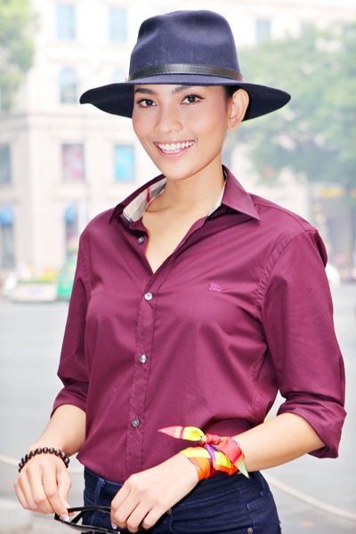 Á hậu Trương Thị May thu hút với vẻ đẹp… cao bồi