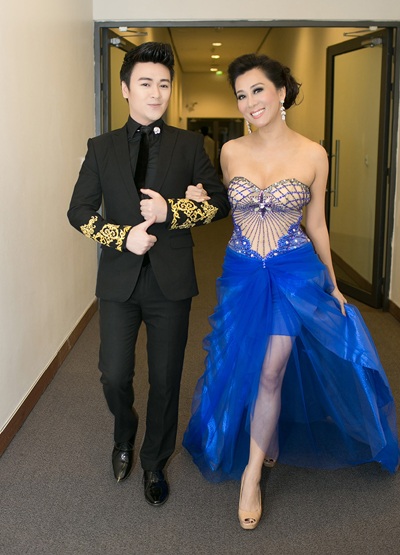 Phan Anh và Kỳ Duyên trong hậu trường liveshow 10 năm tình cũ