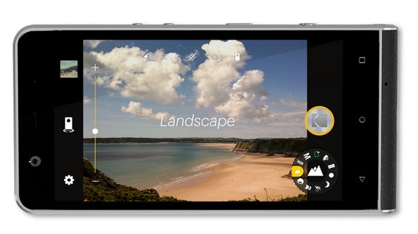 Kodak trình làng smartphone mới với thiết kế giống máy ảnh cổ điển - 2 Bánh xe để chọn chế độ chụp ảnh trên ứng dụng của Kodak Ektra
