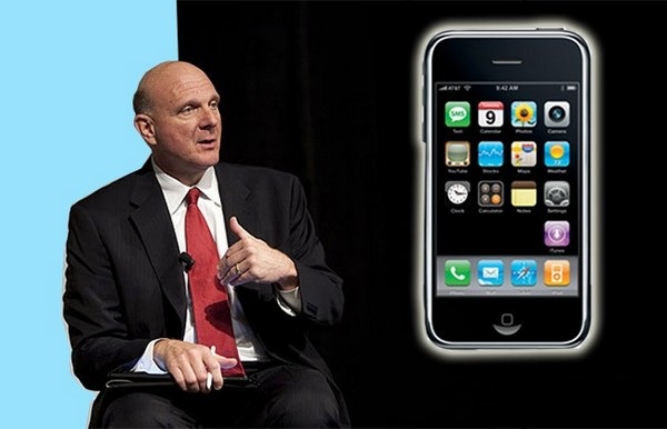 Cựu CEO Microsoft thừa nhận sai lầm lớn khi chế giễu chiếc iPhone đầu tiên - 1 Steve Ballmer đã đánh giá thấp iPhone khi sản phẩm mới xuất hiện khiến Microsoft “hụt hơi” trên thị trường smartphone