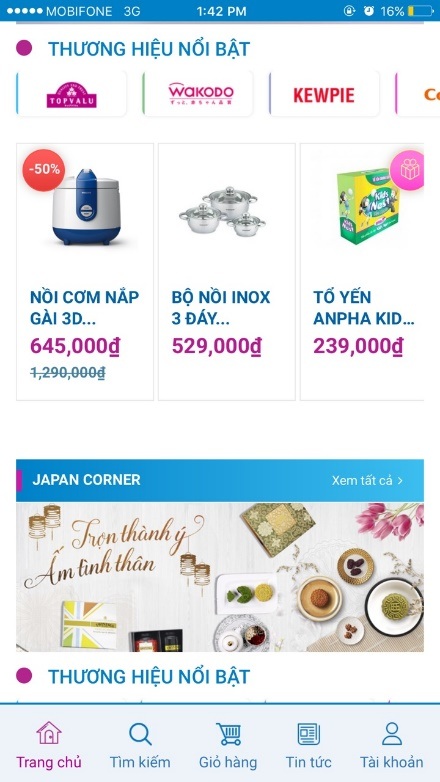 Nhà bán lẻ hàng đầu Nhật Bản triển khai giao hàng toàn quốc - 2 Ứng dụng mua sắm trực tuyến AeonEShop đem đến sự tiện lợi cho khách hàng