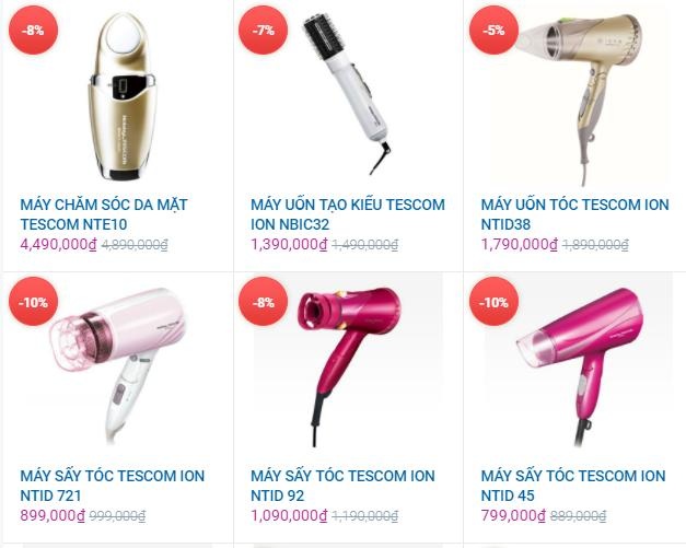 Nhà bán lẻ hàng đầu Nhật Bản triển khai giao hàng toàn quốc - 5 Sản phẩm làm đẹp thương độc quyền Tescom