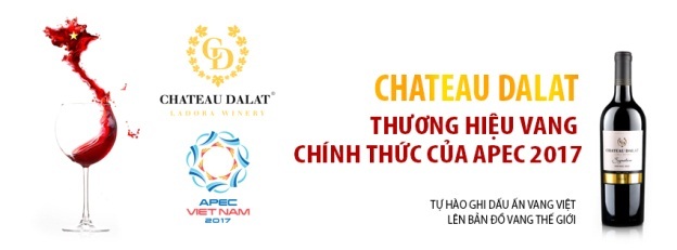 Thương hiệu Vang Việt được lựa chọn chính thức và duy nhất tại Apec 2017 - 1 Chateau Dalat là thương hiệu vang chính thức của APEC 2017