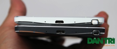 Cạnh dưới 2 micro và cổng sạc
