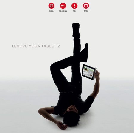 YOGA Tablet 2  mang lại những
trải nghiệm người dùng cực kỳ mới mẻ và thú vị