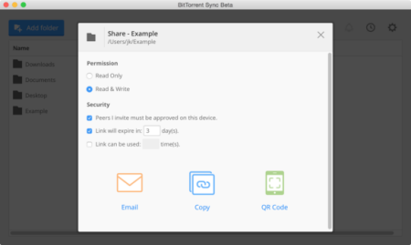 Tạo mạng chia sẻ ngang hàng với BitTorrent Sync trên Mac OS X - 2 Tạo mạng chia sẻ ngang hàng với BitTorrent Sync trên Mac OS X