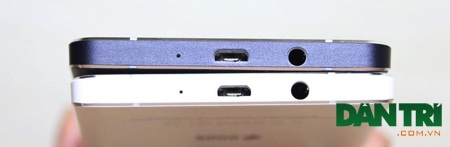 Đập hộp Galaxy A5 vỏ kim loại nguyên khối đầu tiên của Samsung - 9 Cạnh dưới với việc bố trí cổng sạc, tai nghe và microphone