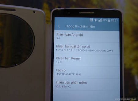 LG tung bản cập nhật Android 5.0 sớm nhất cho G3 - 1 Android 5.0 trên LG G3.