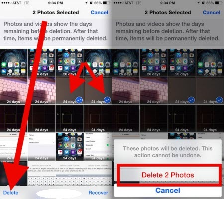 Cách xóa hình ảnh hoặc thẻ thanh toán khỏi thiết bị iOS - 2 Bước 3: