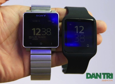Đập hộp đồng hồ thông minh Sony Smartwatch 3 tại Việt Nam - 16 So kè với Smartwatch 2.