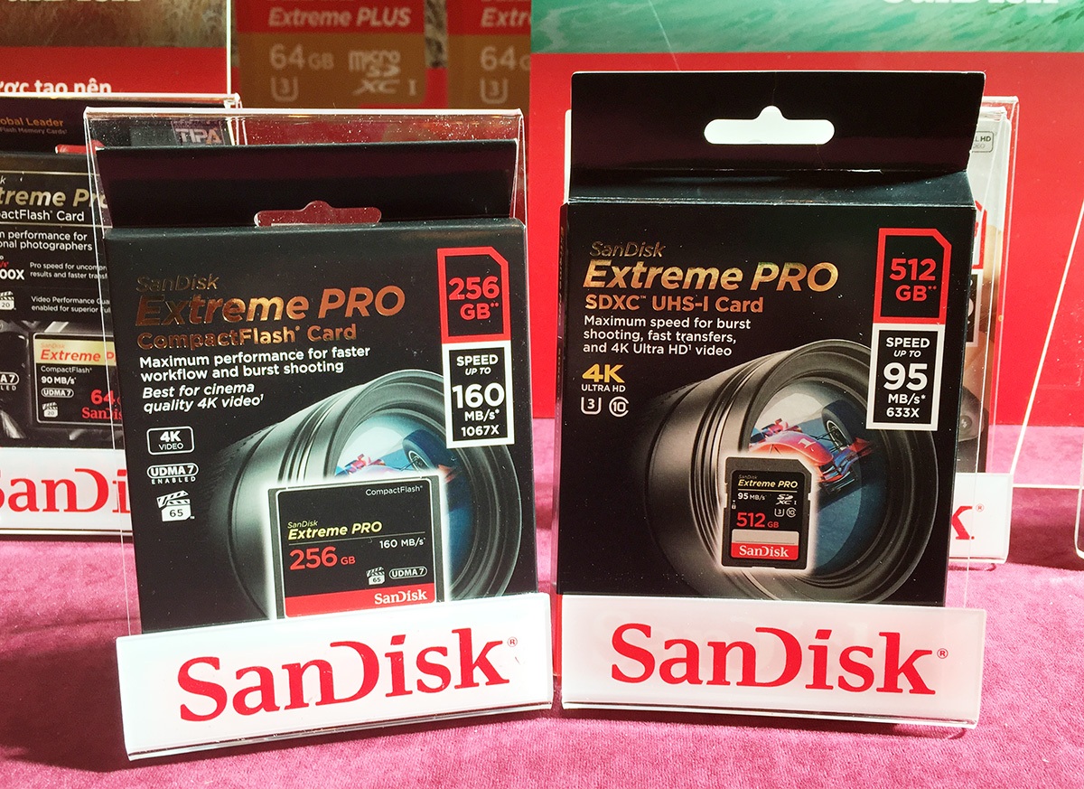 Thẻ nhớ SD dung lượng cao nhất của SanDisk chính thức ra mắt người tiêu dùng Việt