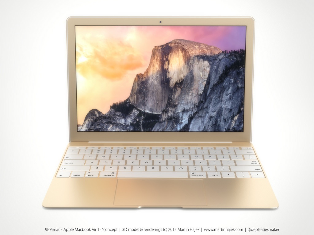 Macbook 12 inch mới giống mẫu concept của Martin Hajek đến lạ thường - 6 3 màu sắc chính thức của Apple