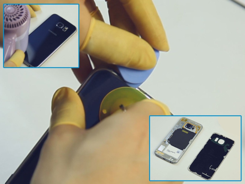 Khung viền kim loại của Galaxy S6 khá mỏng tuy nhiên theo như Samsung, nó cứng hơn 