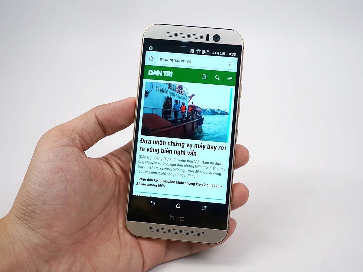 Đánh giá HTC One M9: bình cũ – rượu mới - 9 Thử nghiệm lướt web trên One M9