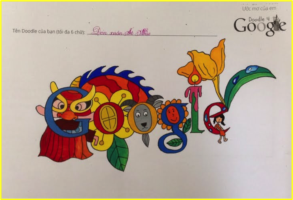 Ngắm 9 tác phẩm loạt vào vòng chung kết Doodle 4 Google của trẻ em Việt