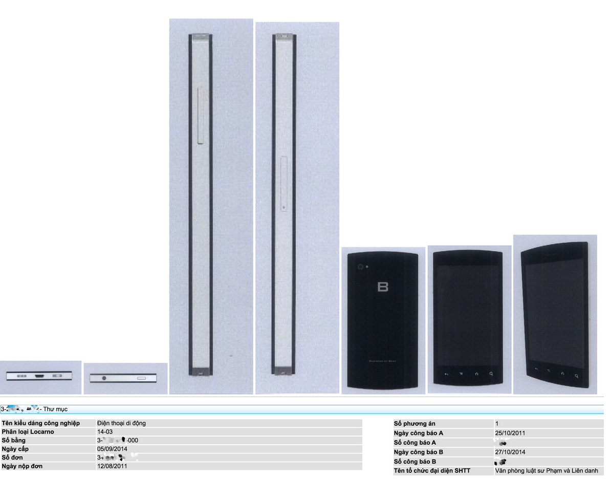 Lộ diện bằng sáng chế máy tính bảng Bpad của Bkav - 2 BPhone được cấp bằng sáng chế từ ngày 05/9/2014