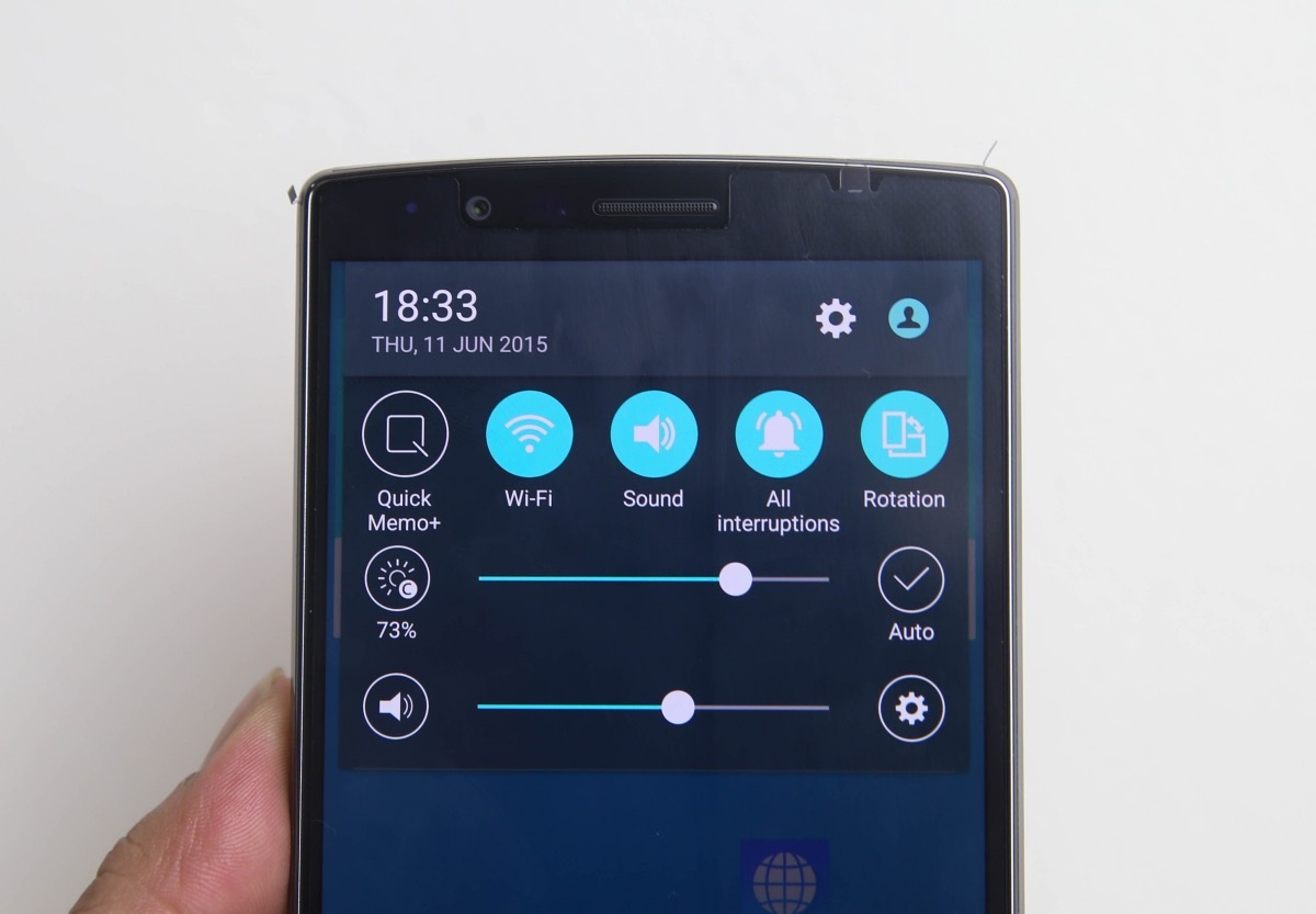 Thanh cài đặt nhanh