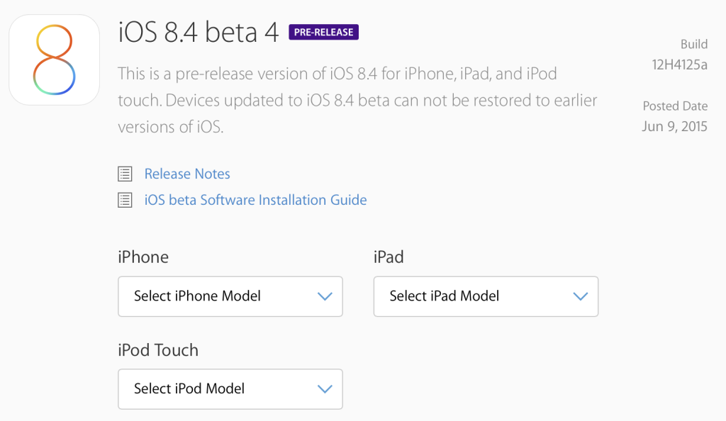 iOS 8.4 beta 4 tung ra sửa lỗi ký tự đặc biệt gây khởi động máy - 1 iOS 8.4 beta 4 tung ra sửa lỗi ký tự đặc biệt gây khởi động máy