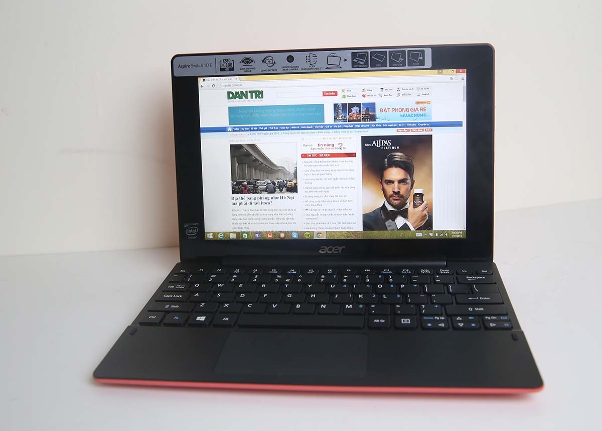 Chiếc máy từ một chiếc laptop