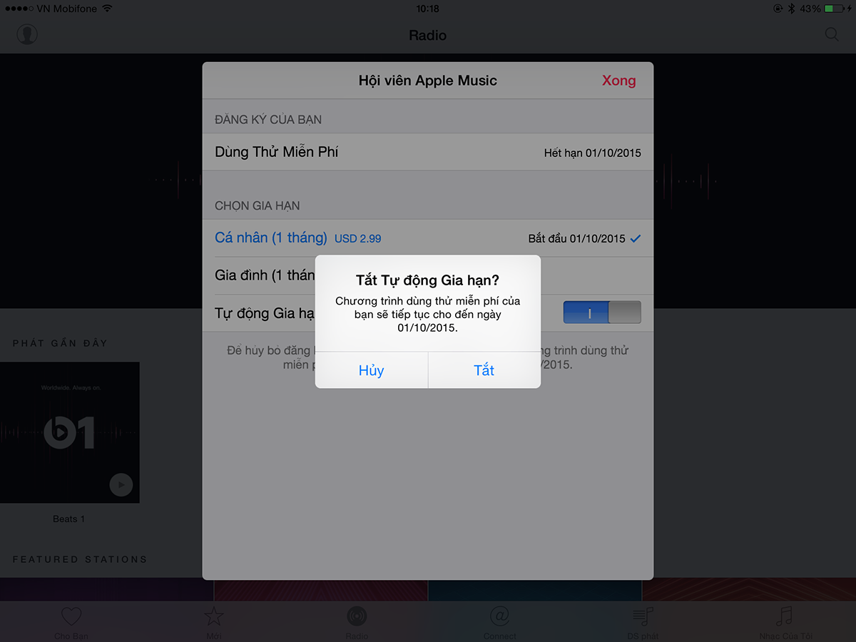Dùng miễn phí kho nhạc khổng lồ Apple Music trong 3 tháng