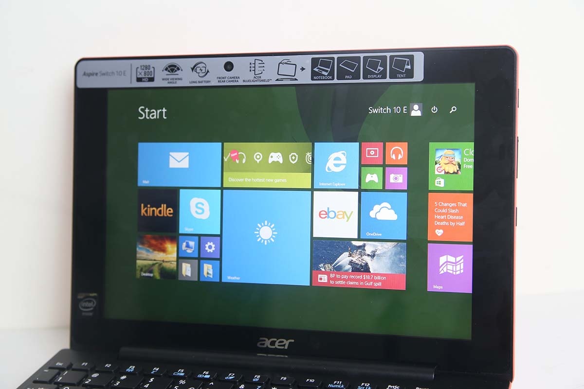 Màn hình 10.1 inch độ phân giải HD