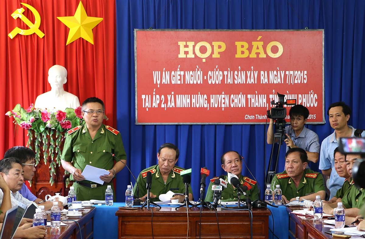 Bộ Công an: "Chỉ có hai đối tượng gây ra vụ thảm sát 6 người" - 1 Cập nhật ảnh họp báo Vụ án giết người - cướp tài sản