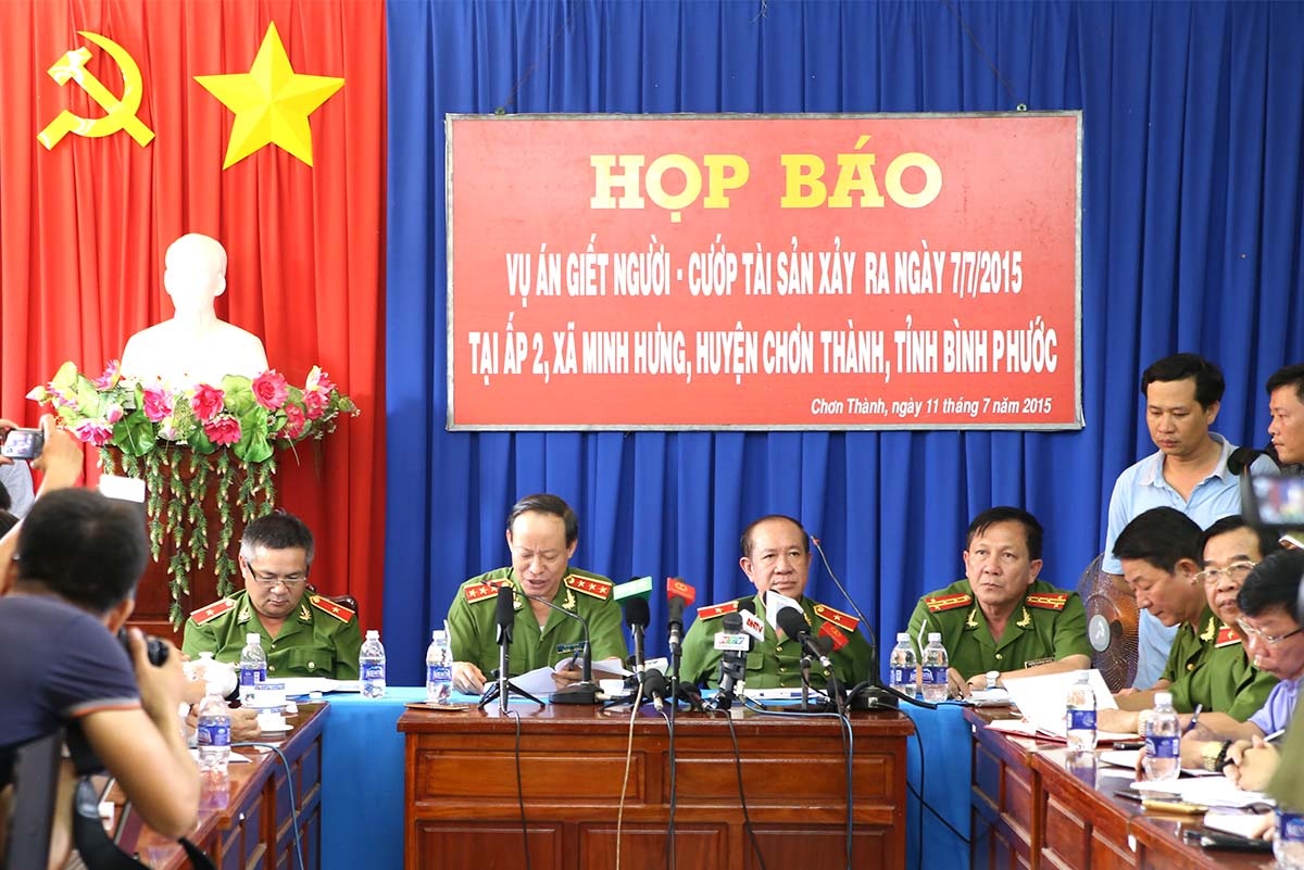 Bộ Công an: "Chỉ có hai đối tượng gây ra vụ thảm sát 6 người" - 3 Cập nhật ảnh họp báo Vụ án giết người - cướp tài sản