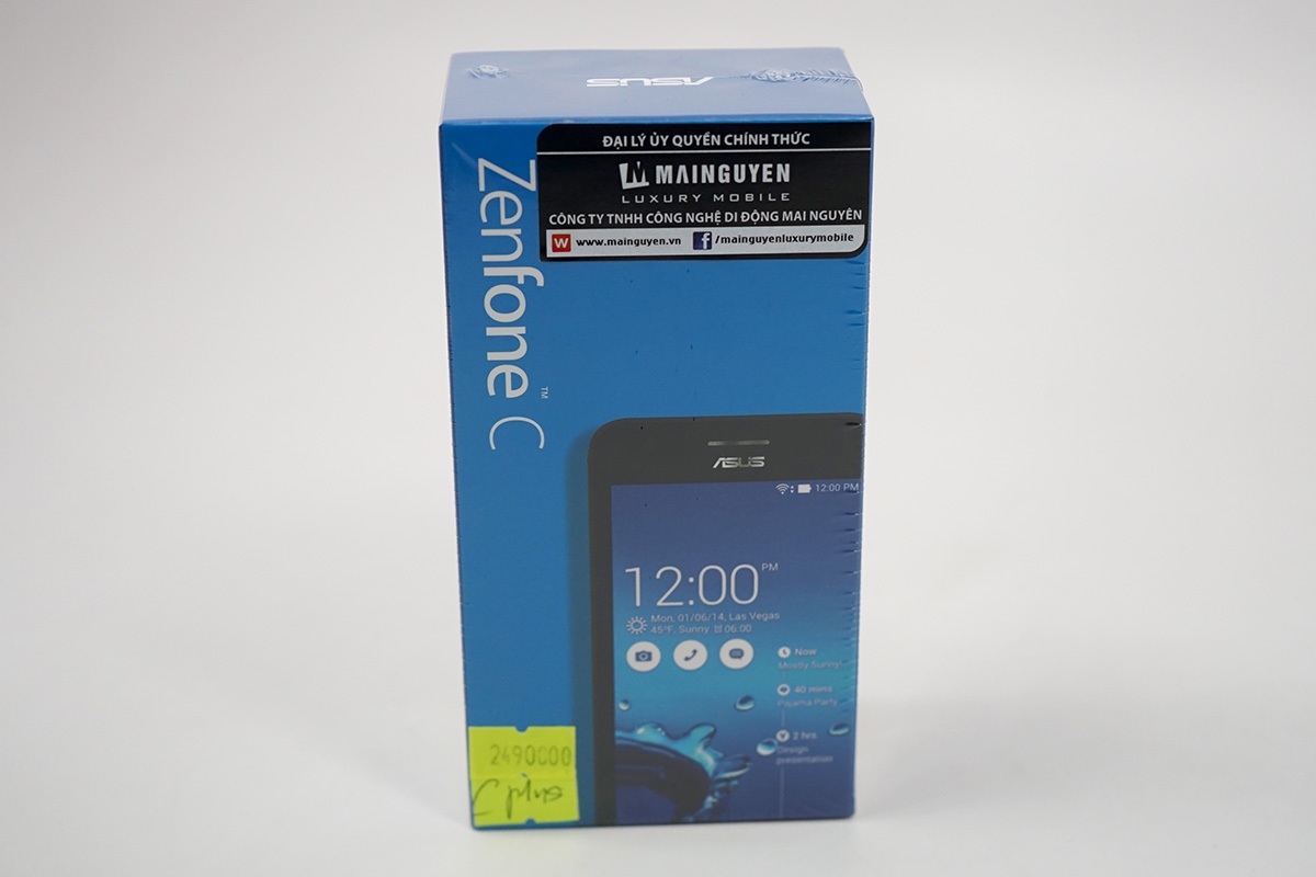 Đập hộp Zenfone C Plus chính hãng tại Việt Nam - 1 Hộp đựng máy