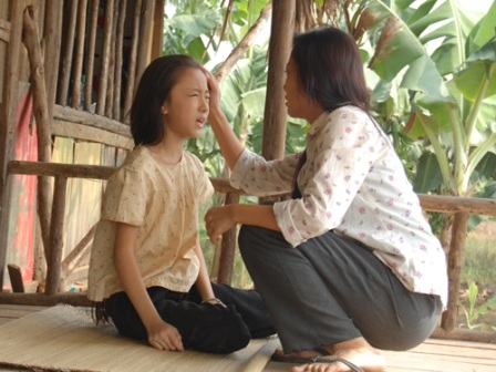 Cảnh trong phim Tâm hồn mẹ (Đạo diễn Phạm Nhuệ Giang)