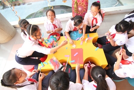 Không gian vui chơi dành cho trẻ em tại triển lãm