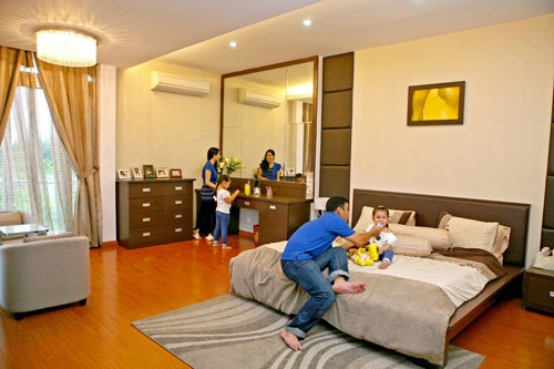 Điểm danh những sao Việt sở hữu biệt thự triệu đô (Phần 1) - 17
Không gian phòng ngủ