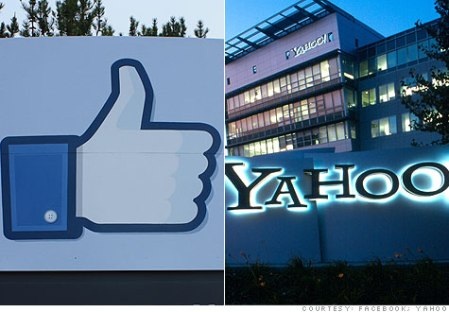 Đến lượt Yahoo dọa kiện Facebook ra tòa 