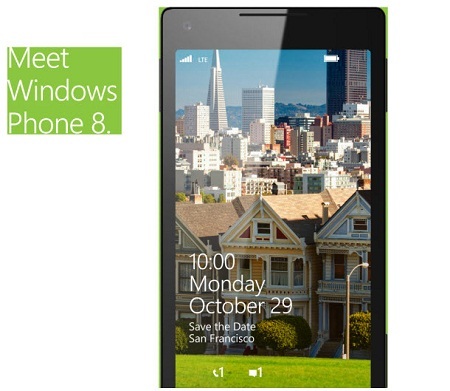 Microsoft gửi thư mời lễ ra mắt Windows 8, Windows Phone 8 - 1 Sự kiện ra mắt Windows Phone 8 sẽ diễn ra vào hồi 10 giờ, ngày 29/10 tại San Francisco (Mỹ)