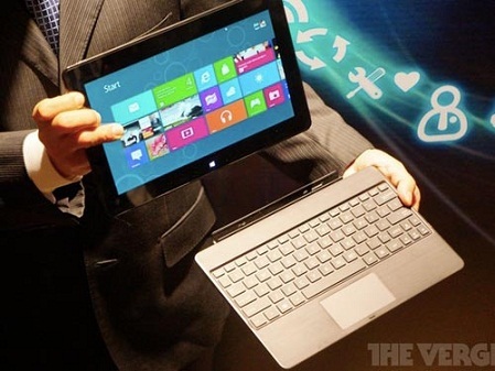 Máy tính bảng Windows RT khó "qua cửa" iPad vì giá "chát" - 1 ASUS Vivo Tab RT