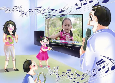 Có một thế giới giải trí thu nhỏ trong gia đình - 2 Có một thế giới giải trí thu nhỏ trong gia đình