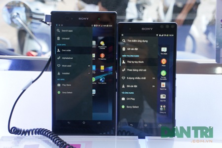 Xperia T2 Ultra đọ dáng Xpeira Z Ultra tại Việt Nam - 3 Giao diện sử dụng tương tự nhau.