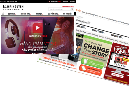 Một đơn vị bán lẻ khác có giao diện na ná như Mai Nguyên Luxury. 